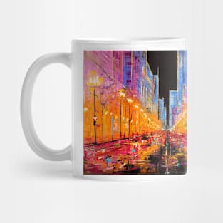 Chicago. Streetlights Mug